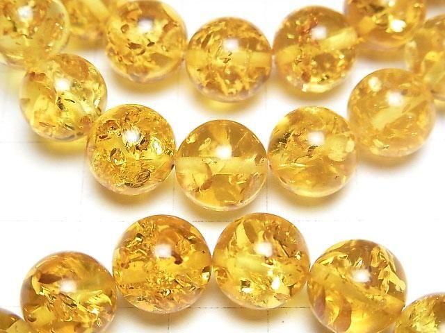 [Video] Baltic Amber Round 10mm Light Color Bracelet