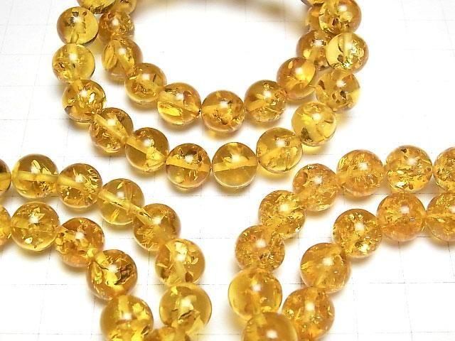 [Video] Baltic Amber Round 10mm Light Color Bracelet