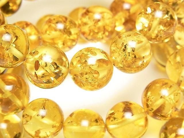 [Video] Baltic Amber Round 12mm Light Color Bracelet