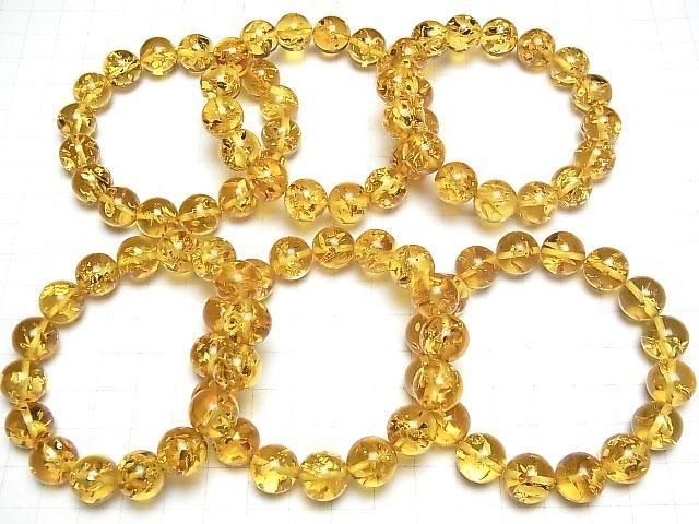 [Video] Baltic Amber Round 12mm Light Color Bracelet