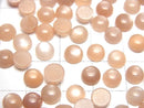 [Video] Peach Moonstone AAA- Round Cabochon 6x6mm 10pcs