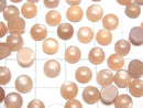 [Video] Peach Moonstone AAA- Round Cabochon 6x6mm 10pcs