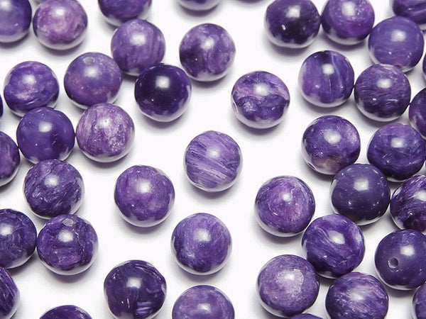 Charoite, Round Gemstone Beads