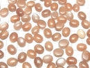 [Video] Peach Moonstone AA++ Oval Cabochon 10x8mm 4pcs