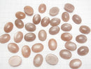 [Video] Peach Moonstone AAA- Oval Cabochon 20x15mm 2pcs