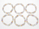 [Video] High Quality! Mixed Stone AAA-Star Faceted Button Rondelle 9x9x6mm Bracelet