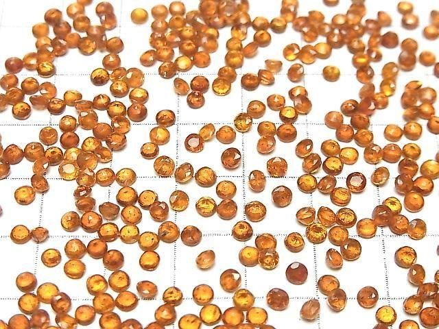 [Video]High Quality Orange Kyanite AAA- Loose stone Round Faceted 3x3mm 10pcs