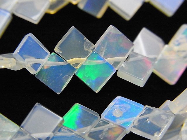 Diamond, Opal Gemstone Beads