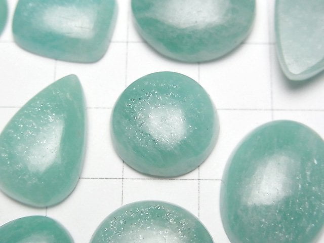 [Video] Amazonite AAA- Mix Shape Cabochon [M size] 5pcs