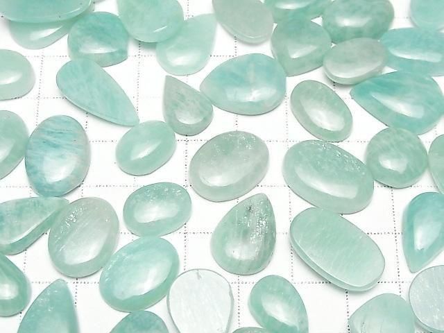 [Video] Amazonite AA++ Mixed Shape Cabochon 10pcs
