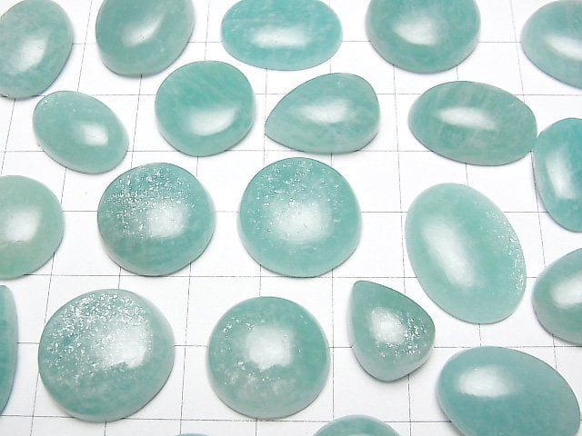 [Video] Amazonite AAA- Mix Shape Cabochon [M size] 5pcs