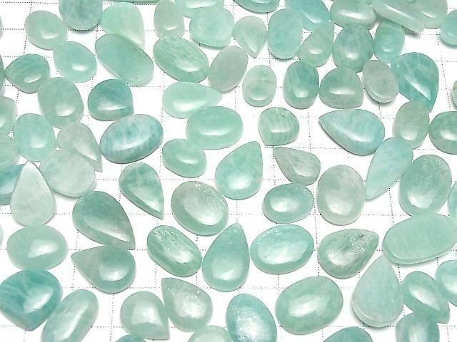 [Video] Amazonite AA++ Mixed Shape Cabochon 10pcs