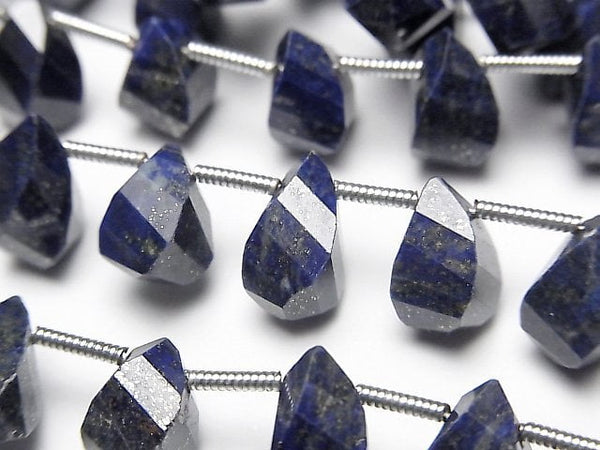 Drop, Faceted Briolette, Lapis lazuli Gemstone Beads