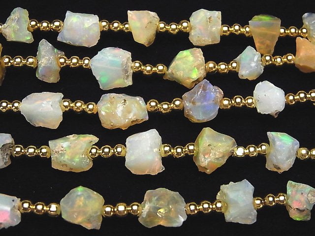 [Video] Ethiopia Opal AA++ Rough Rock Nugget 1strand (10pcs)