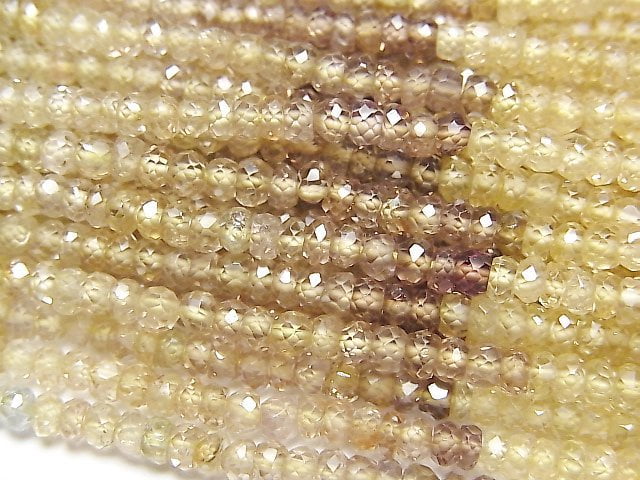 Roundel, Zircon Gemstone Beads