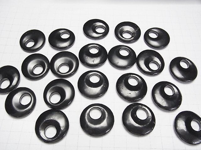 [Video] Russia Shungite AA+ Coin (Donut) 30mm 1pc