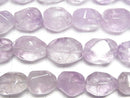 [Video] Light Color Amethyst AA++ Faceted Nugget 1strand beads (aprx.15inch/36cm)
