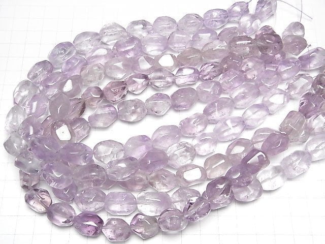 Lichtfarbe Amethyst AA++ facettierte Nugget 1strang Perlen (ca. 15 Zoll/36 cm)