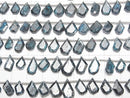 [Video] Indigo Blue Kyanite AA++ Rough Slice Faceted 1strand beads (approx. 6 inches/16 cm)