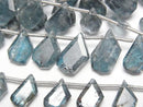 [Video] Indigo Blue Kyanite AA++ Rough Slice Faceted 1strand beads (approx. 6 inches/16 cm)