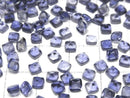 [Video] High Quality Iolite AAA- Sugarloaf Cut 4x4mm 10pcs