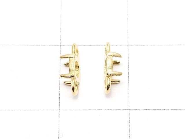 [Video] Silver925 Frame Round 4mm [Both Sides] Hairline 18KGP 2pcs