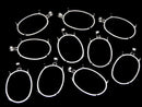 [Video] Silver925 Pendant Frame Oval 25x18mm Rhodium Plated 1pc