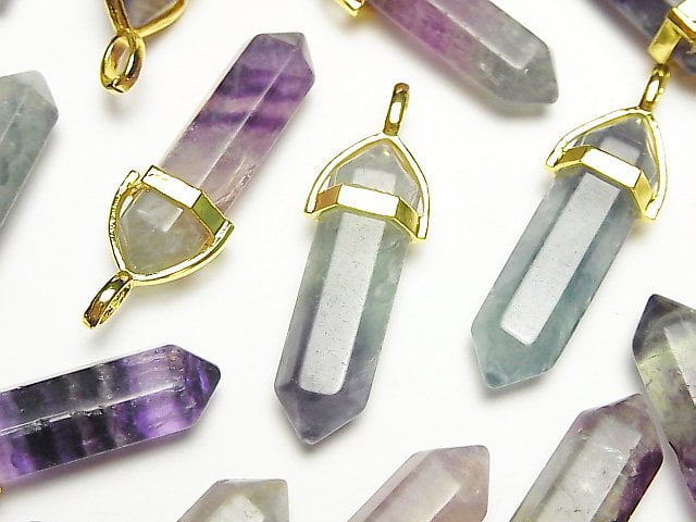 Accessories, Fluorite, Pendant, Point Gemstone Beads