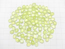 [Video]Lime Green Chalcedony AAA Oval Cabochon 8x6mm 5pcs