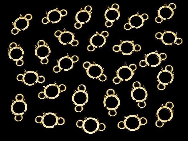 [Video] Silver925 Frame Round 5mm [Both Sides] 18KGP 2pcs
