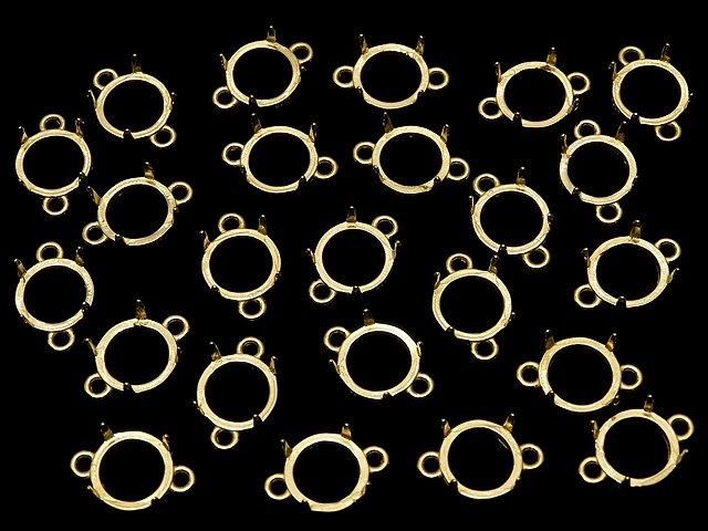 [Video] Silver925 Frame Round 8mm [Both Sides] 18KGP 1pc