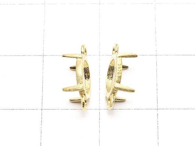 [Video] Silver925 Frame Round 8mm [Both Sides] Hairline 18KGP 1pc