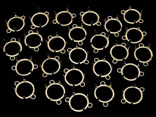 [Video] Silver925 Frame Round 10mm [Both Sides] 18KGP 1pc