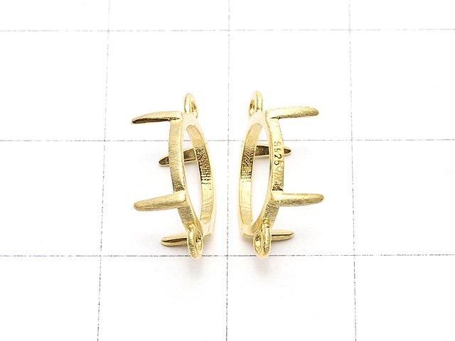 [Video] Silver925 Frame Round 10mm [Both Sides] Hairline 18KGP 1pc