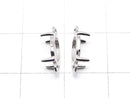 [Video]Silver925 Frame Oval 8x6mm [Both Side] Rhodium Plated 1pc