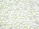 [Video] Apple Green Chalcedony AAA Round Cabochon 4x4mm 20pcs