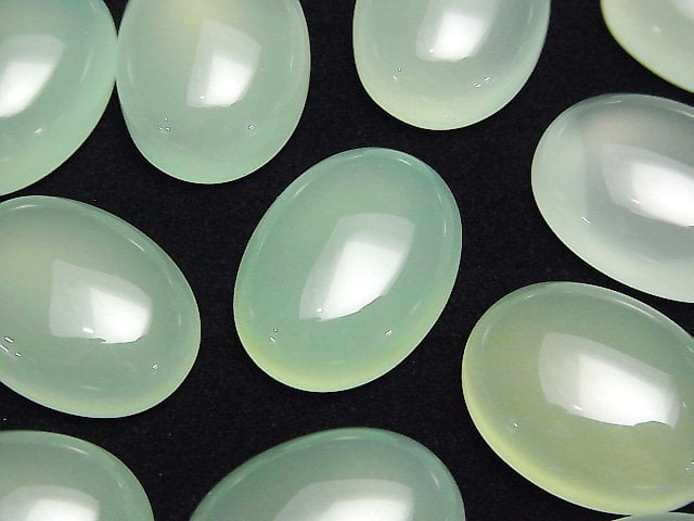 Cabochon, Chalcedony Gemstone Beads