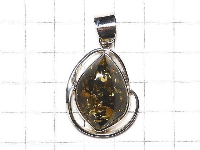 [Video] [One of a kind] Baltic Amber Pendant Silver925 NO.3