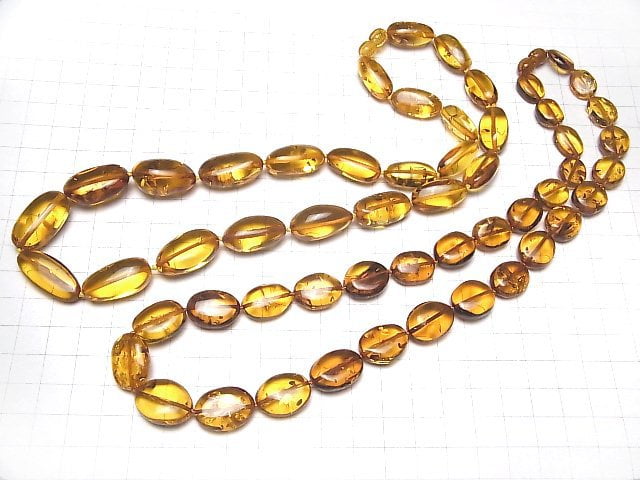 [Video] Baltic Amber Nugget Light Brown Color Necklace