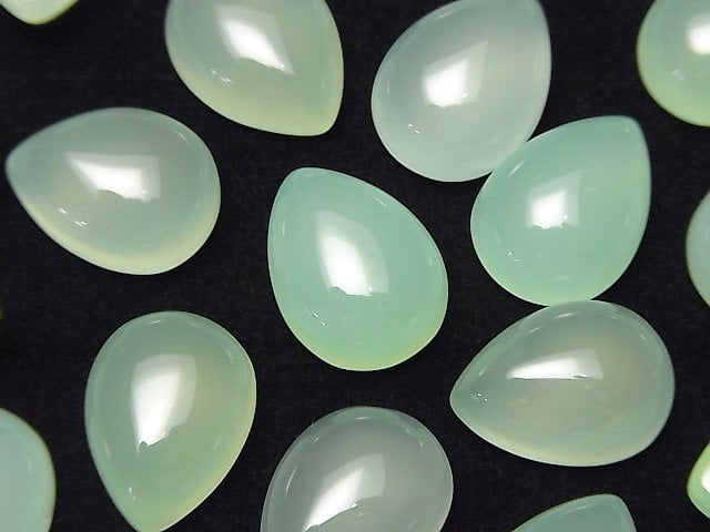 Cabochon, Chalcedony Gemstone Beads