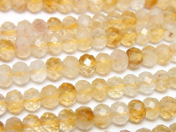 Citrine, Roundel Gemstone Beads
