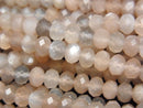 Moonstone, Roundel Gemstone Beads