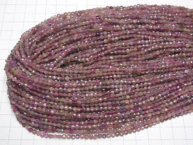 [Video]High Quality! Multicolor Sapphire AA Faceted Coin 4x4x2mm 1strand beads (aprx.15inch/37cm)