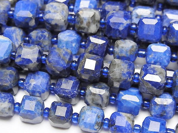 Cube, Lapis lazuli Gemstone Beads