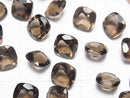 [Video]High Quality Smoky Quartz AAA Loose stone Square Faceted 8x8mm 5pcs
