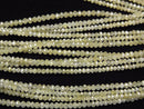 [Video]Unheated Yellow Diamond Faceted Button Rondelle 10pcs or 1strand beads (aprx.15inch/37cm)