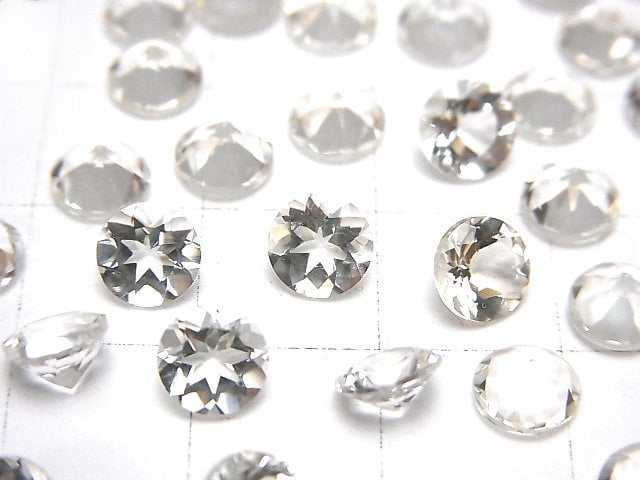 [Video]High Quality Scapolite Loose stone Round Faceted 6x6mm 2pcs