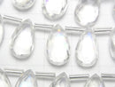 [Video] Doublet Crystal AAA Pear Shape Faceted Briolette Rainbow Color Half or 1 Strand (12pcs)