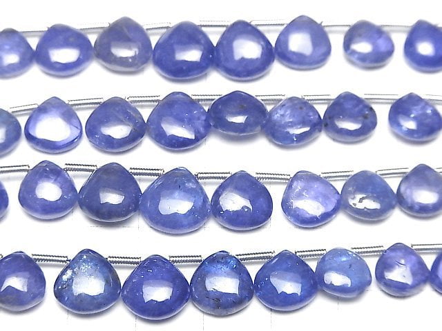 [Video]High Quality Tanzanite AAA Chestnut (Smooth) half or 1strand beads (aprx.7inch/18cm)