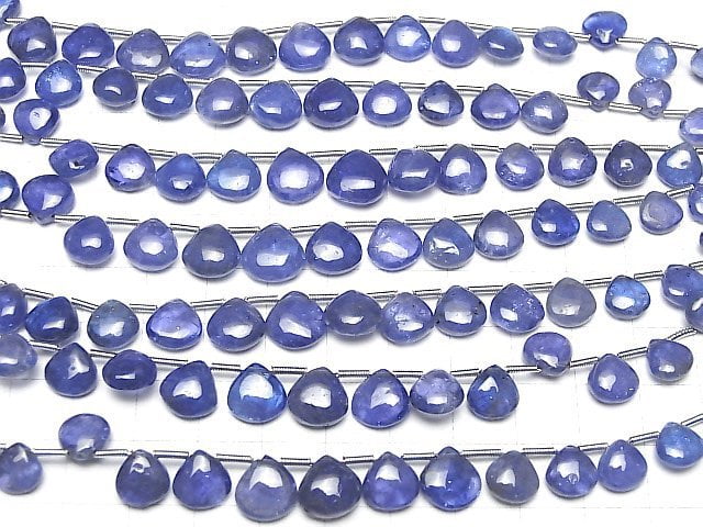 [Video]High Quality Tanzanite AAA Chestnut (Smooth) half or 1strand beads (aprx.7inch/18cm)